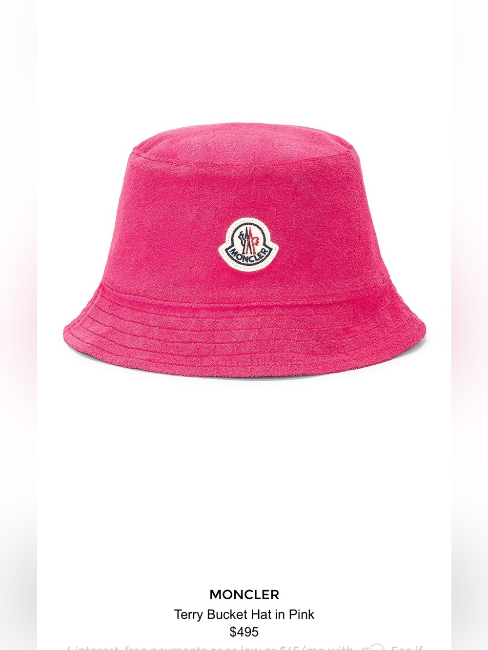 Moncler bucket hat